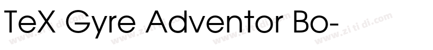TeX Gyre Adventor Bo字体转换